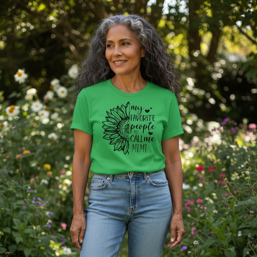 My Favorite People Call Me Mimi Sunflower Graphic Tee 🌻💛
