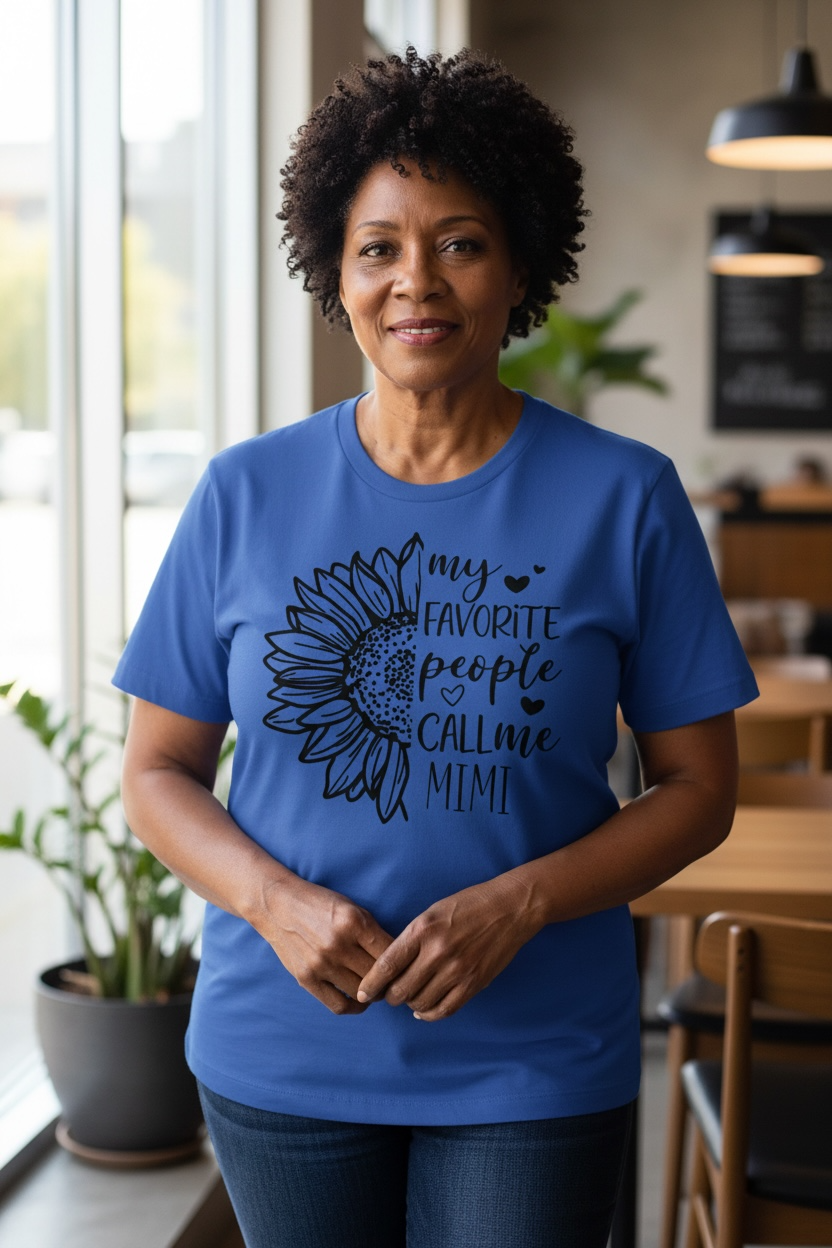 My Favorite People Call Me Mimi Sunflower Graphic Tee 🌻💛