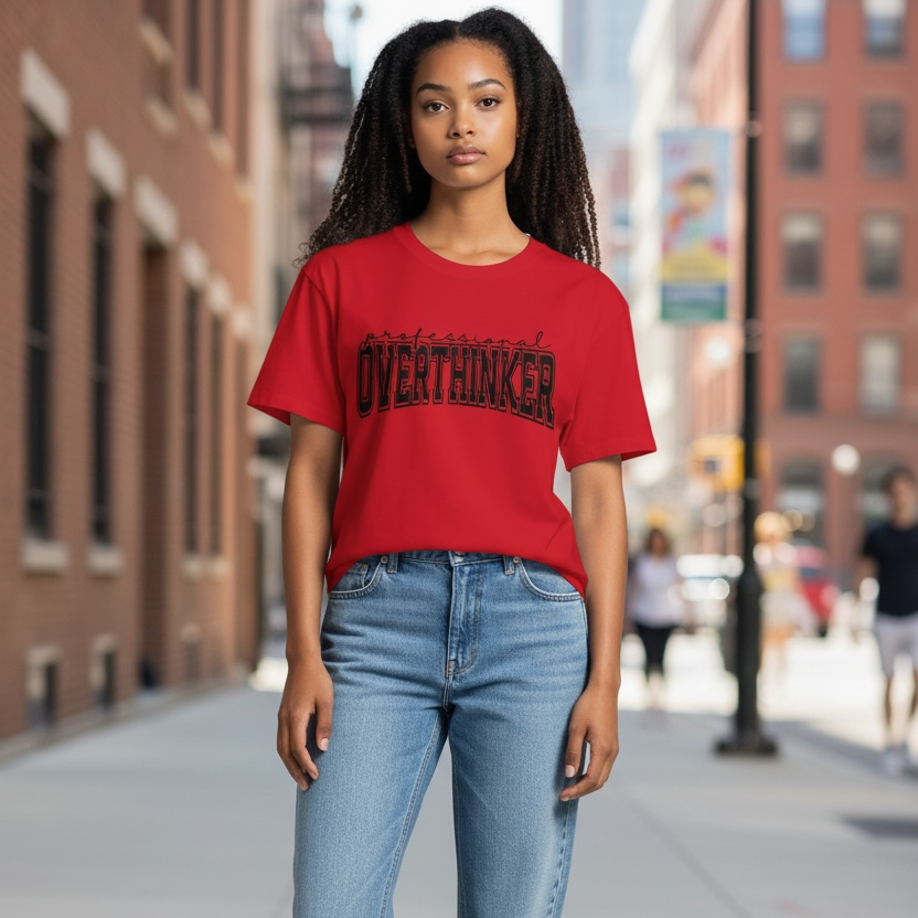 Professional Overthinker Graphic Tee 🖤