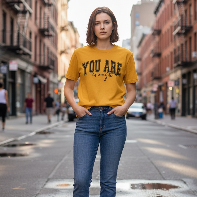 You Are Enough Graphic Tee 🖤