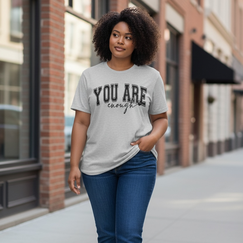You Are Enough Graphic Tee 🖤