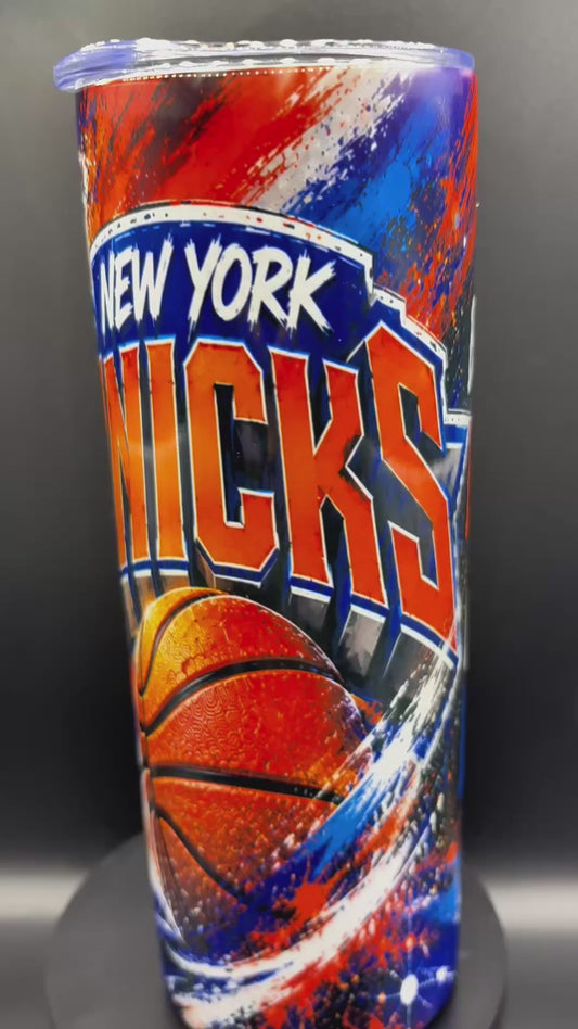 New York Knicks Inspired 20oz Skinny Tumbler – Limited Edition Basketball Fan Gift