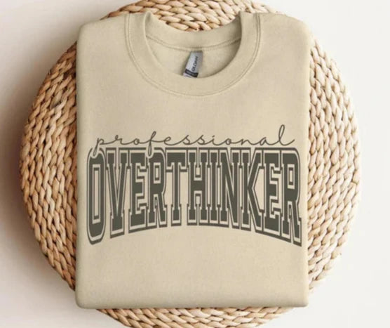 Professional OVERTHINKER (BLACK PRINT ONLY)